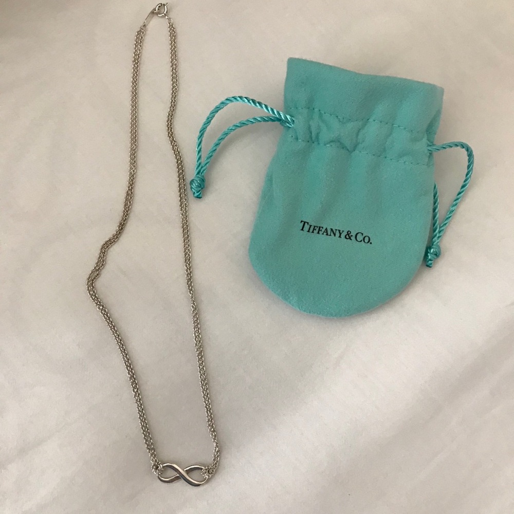Like New! Tiffany & Co. Infinity Necklace - Picture 3 of 8